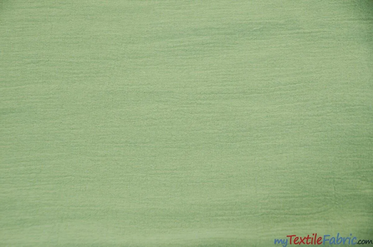 100% Cotton Gauze Fabric - Soft Lightweight Cotton Muslin - 48&#34; Wide - Sample Swatch