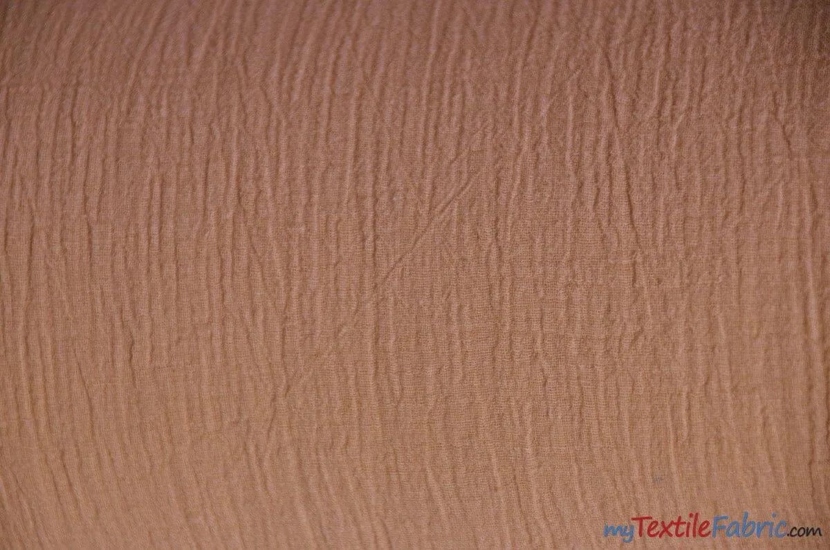 100% Cotton Gauze Fabric - Soft Lightweight Cotton Muslin - 48&#34; Wide - Sample Swatch