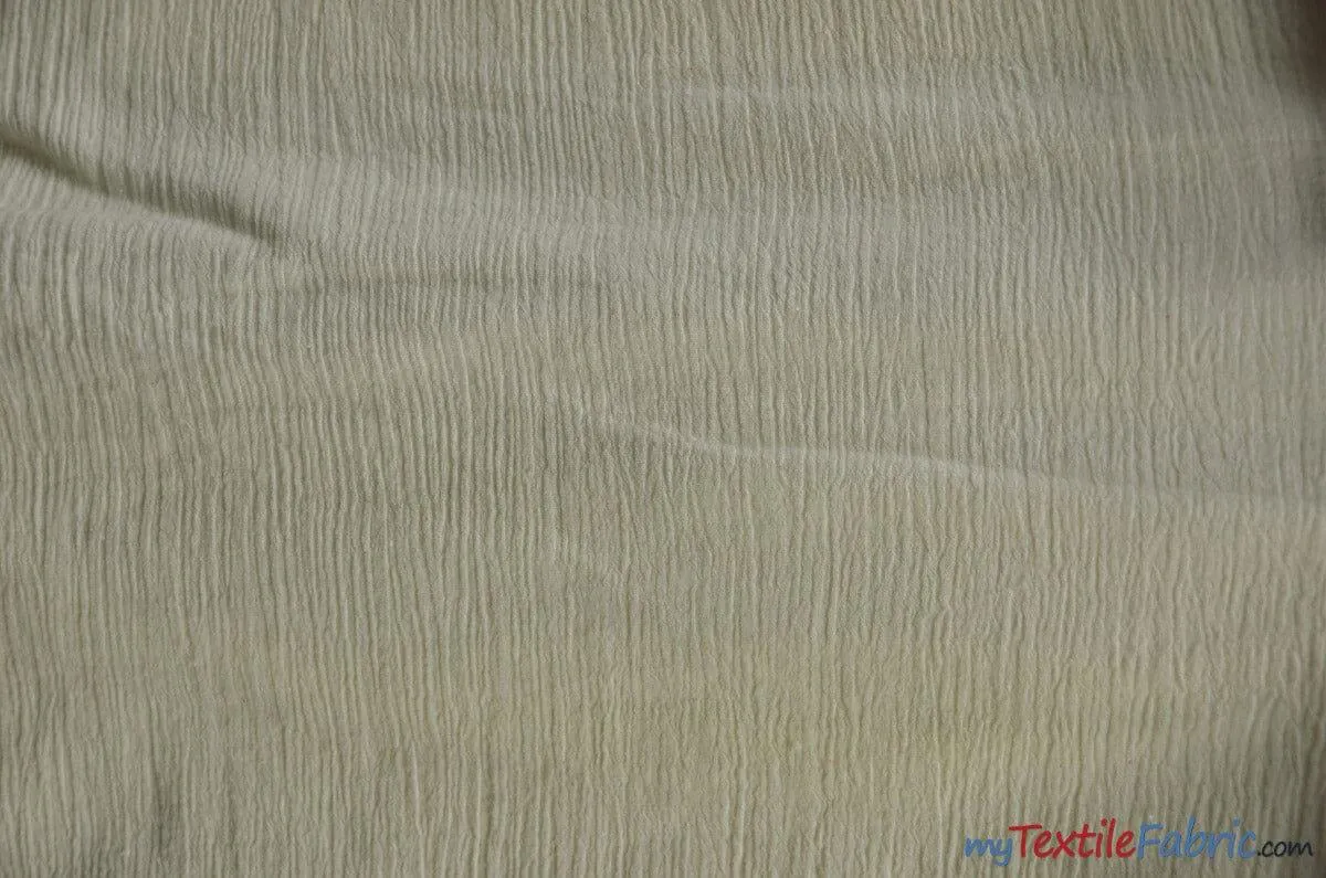 100% Cotton Gauze Fabric - Soft Lightweight Cotton Muslin - 48&#34; Wide - Sample Swatch