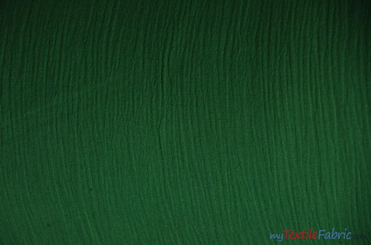 100% Cotton Gauze Fabric - Soft Lightweight Cotton Muslin - 48&#34; Wide - Sample Swatch