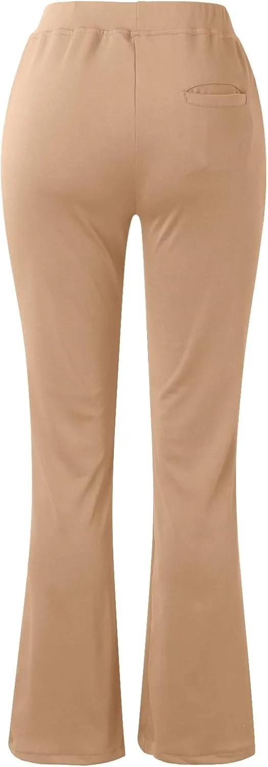 2025 Work Pants for Women High Waist Stretch Dress Pants Soft Comfy Athletic Workout Yoga Pants Business Trousers
