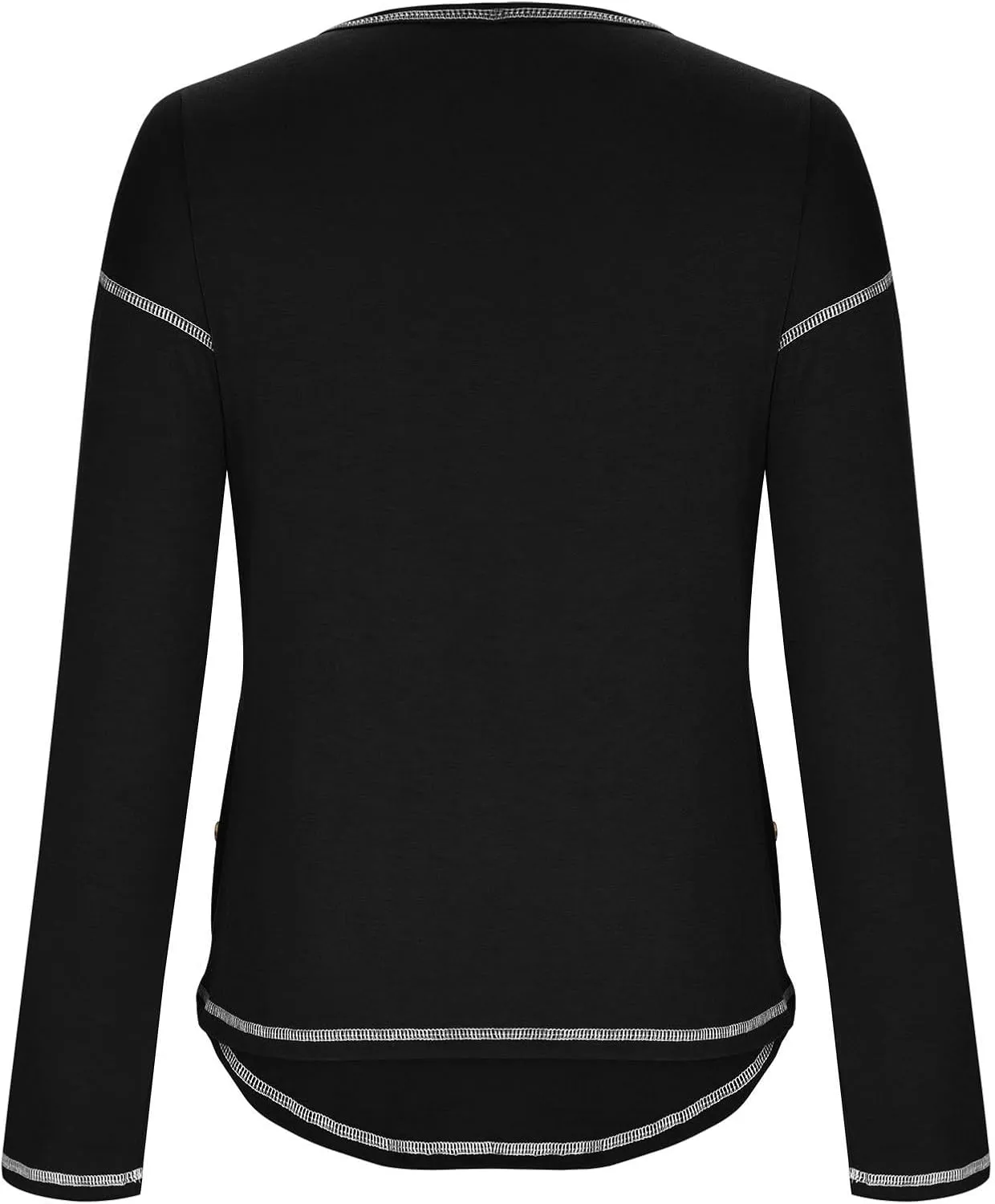 Blouses for Women Dressy Casual Long Sleeve Solid Pullover Side Split Fall Fashion Shirts 2024 Trending Now Tops