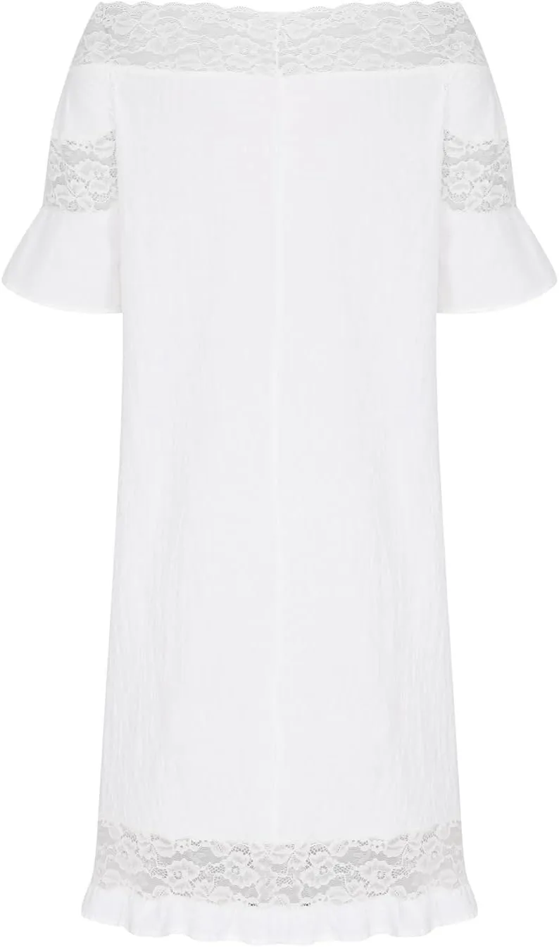 Ceboyel Women 2023 Summer Linen Dresses Cotton Boho Shirt Dresses Midi Length Casual Dress Trendy Ladies Beach Outfits