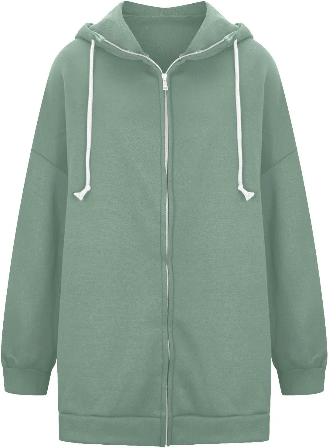 Ceboyel Women Oversized Sweatshirt Loose Fit Full Zip Up Fashion Long Hoodies Trendy Y2K Jackets Winter Outfits Clothes 2023