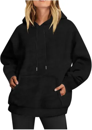 Ceboyel Women Trendy Fall Hoodies 2023 Oversized Sweatshirt Loose Fit Fleece Cute Sweater Casual Outfits Clothes