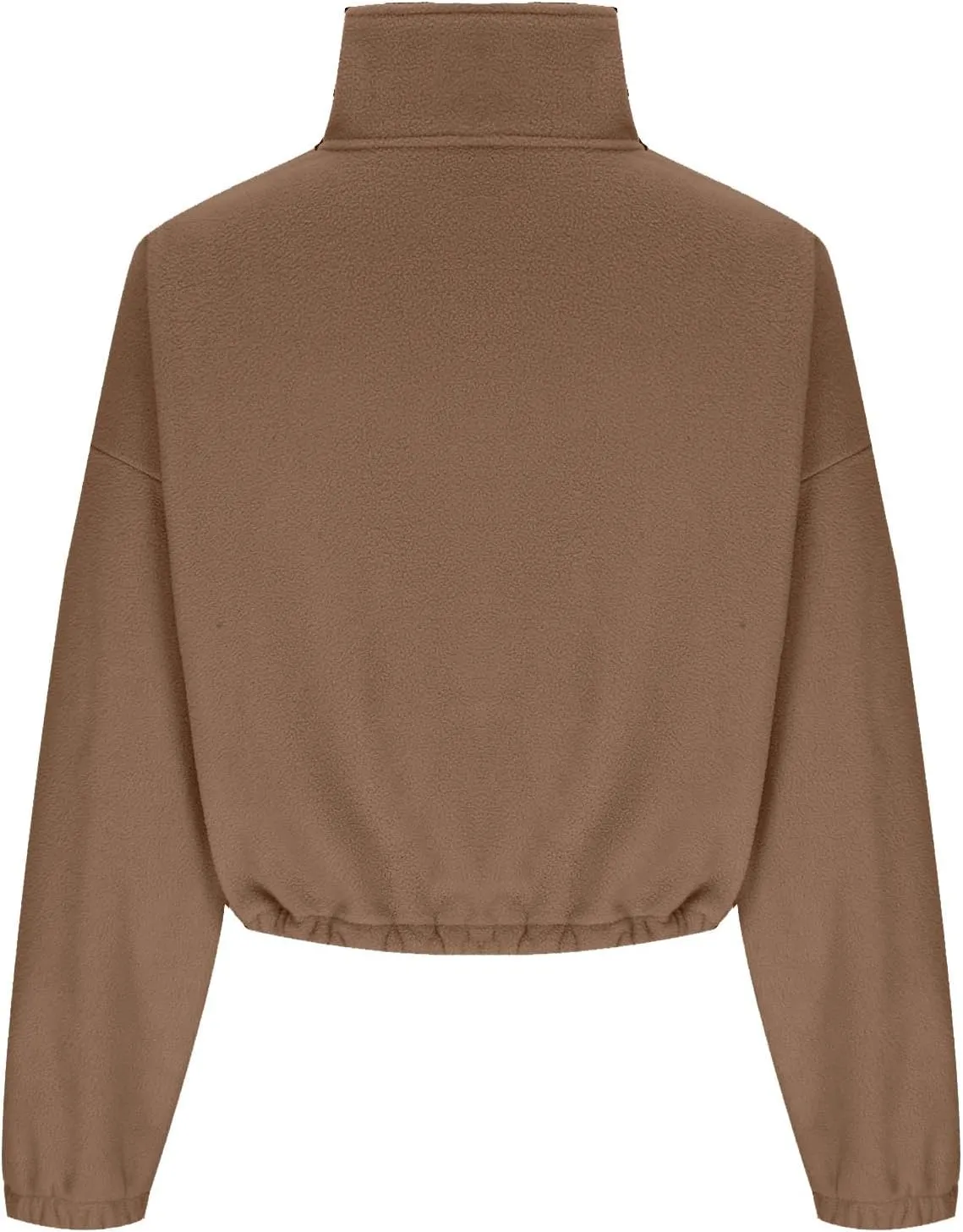 Ceboyel Womens Oversized Sweatshirt 2023 Half Zip Pullover Sweaters Drawstring Cropped Hoodie Trendy Y2K Teen Girls Clothes