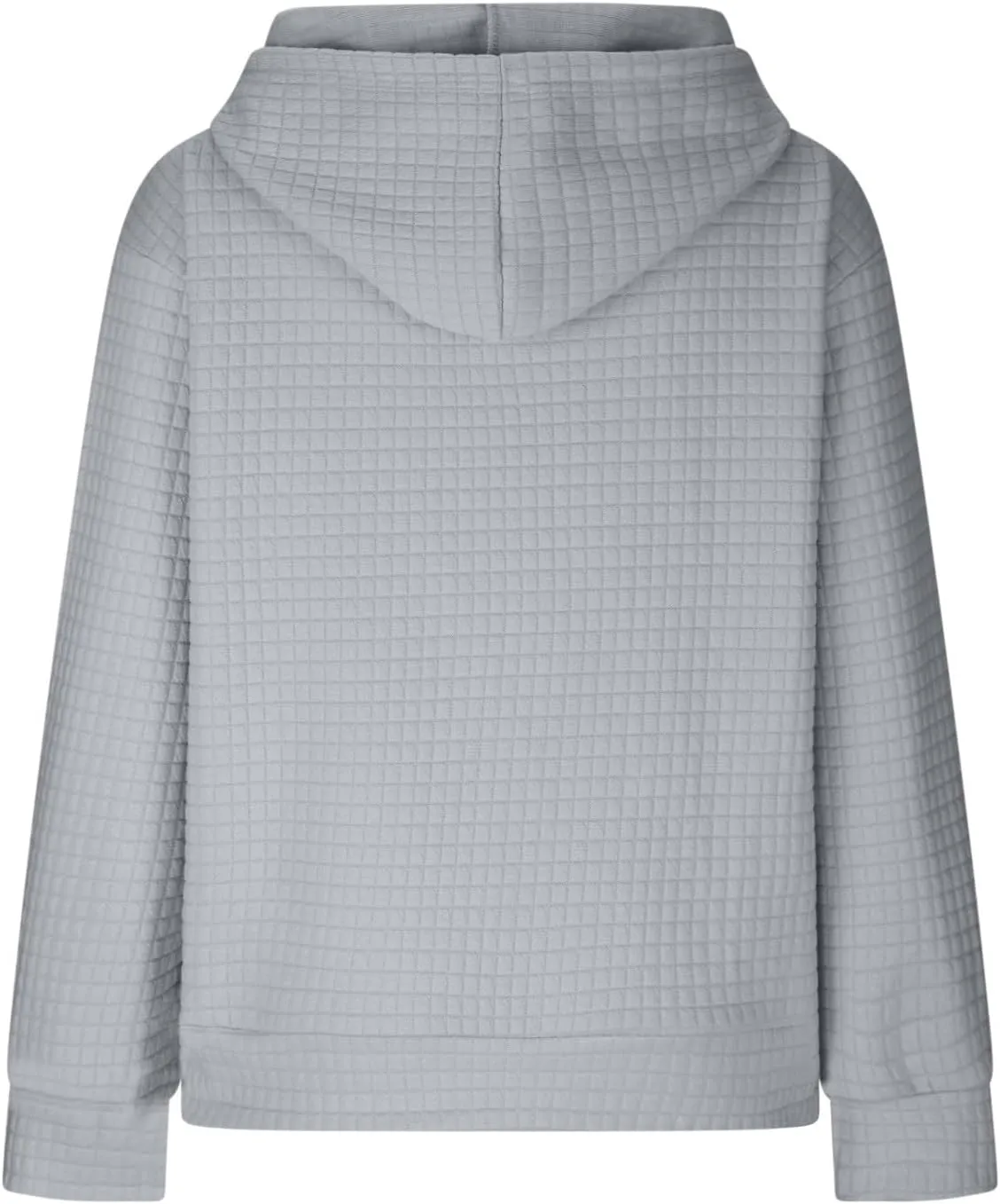 Ceboyel Womens Solid Color Cute Hoodie 2023 Waffle Knit Sweatshirts Comfort Sweater Tops Teen Girls Trendy Clothes 2023