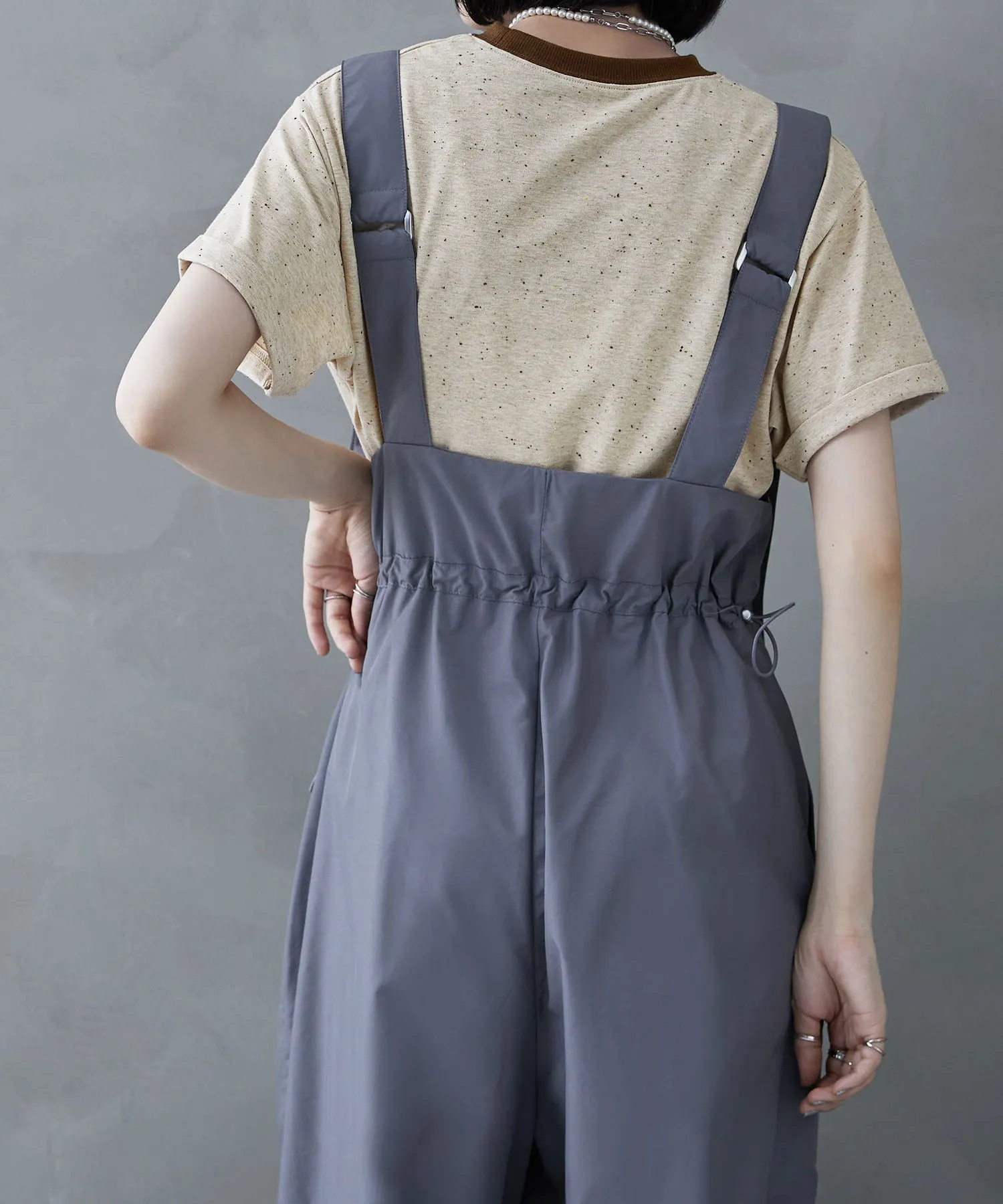 Color nep ringer neck T-shirt