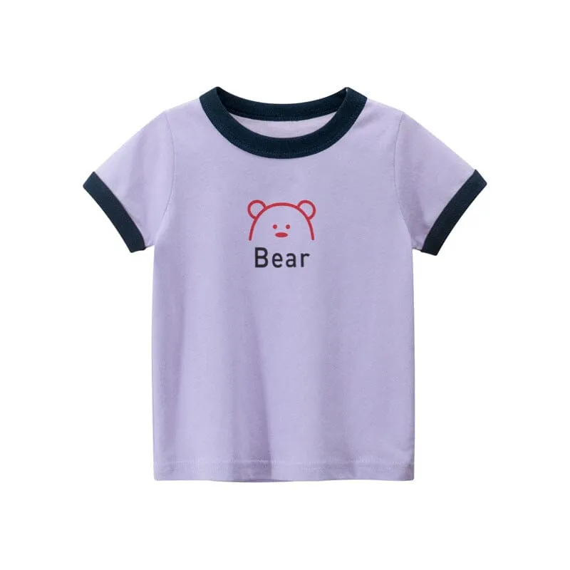 Cute Animal Summer Ringer Tee