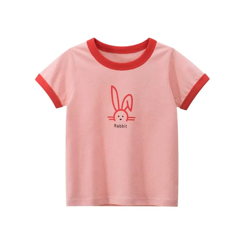 Cute Animal Summer Ringer Tee