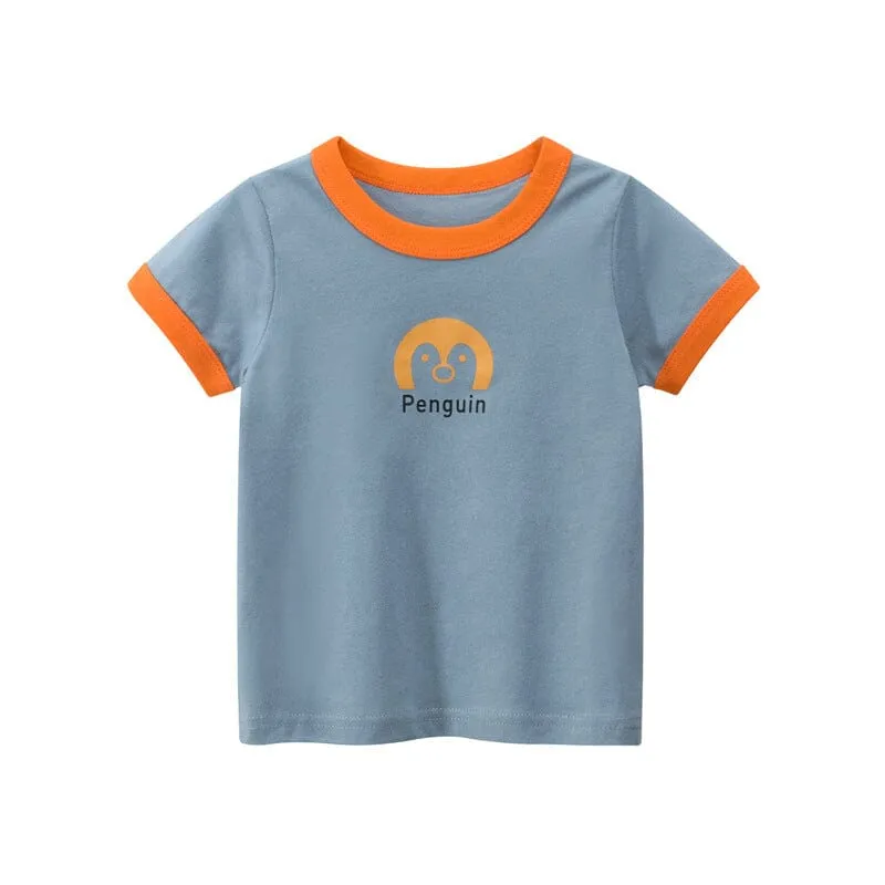 Cute Animal Summer Ringer Tee