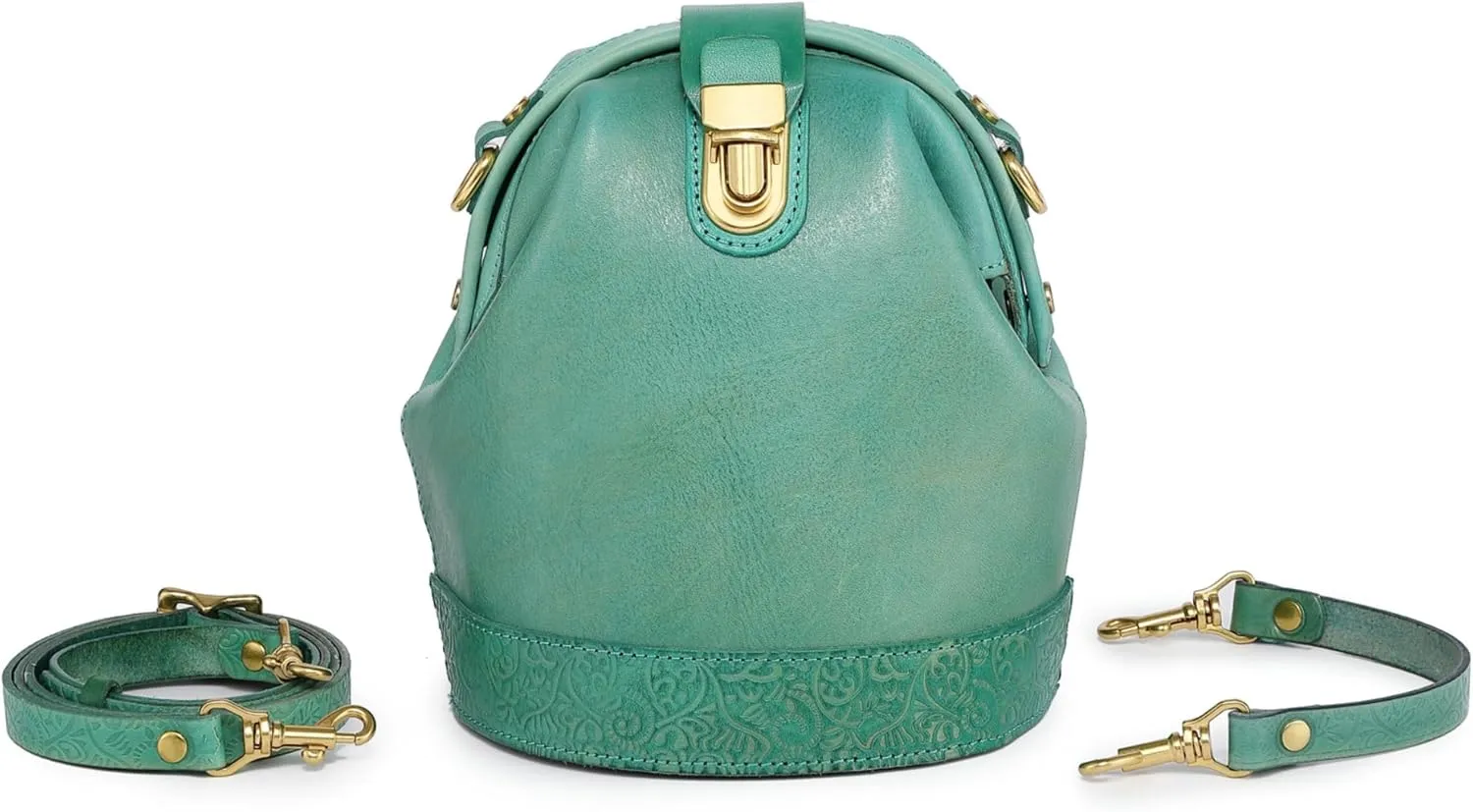 Doctor Bucket Crossbody Handbag | Luxurious and Versatile Bag for Women | Genuine Cowhide Leather