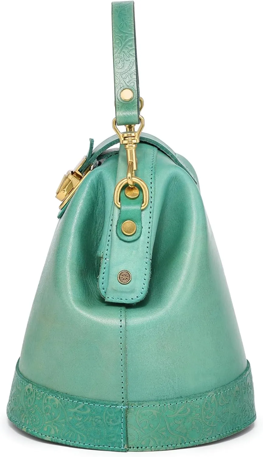 Doctor Bucket Crossbody Handbag | Luxurious and Versatile Bag for Women | Genuine Cowhide Leather