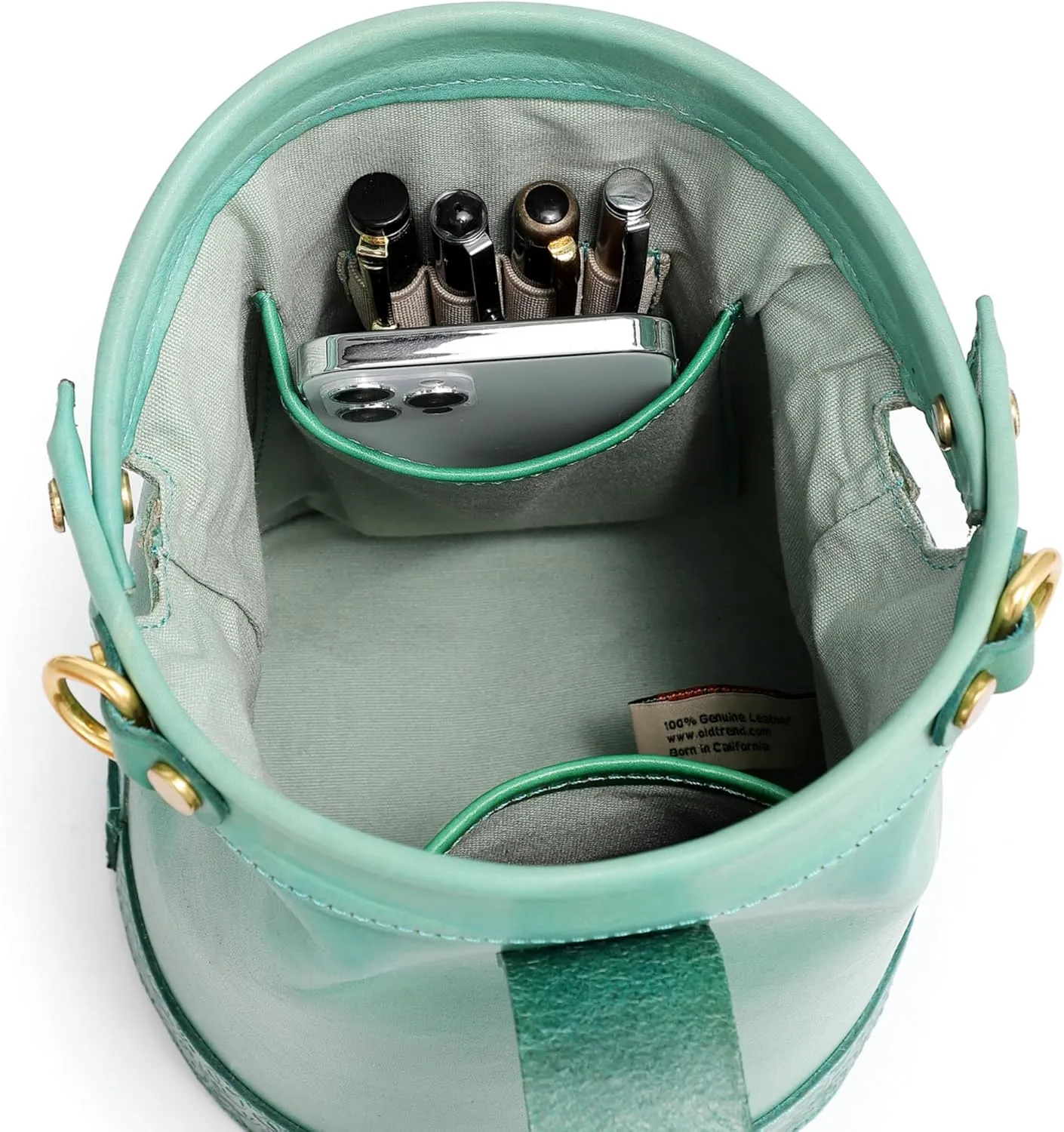 Doctor Bucket Crossbody Handbag | Luxurious and Versatile Bag for Women | Genuine Cowhide Leather