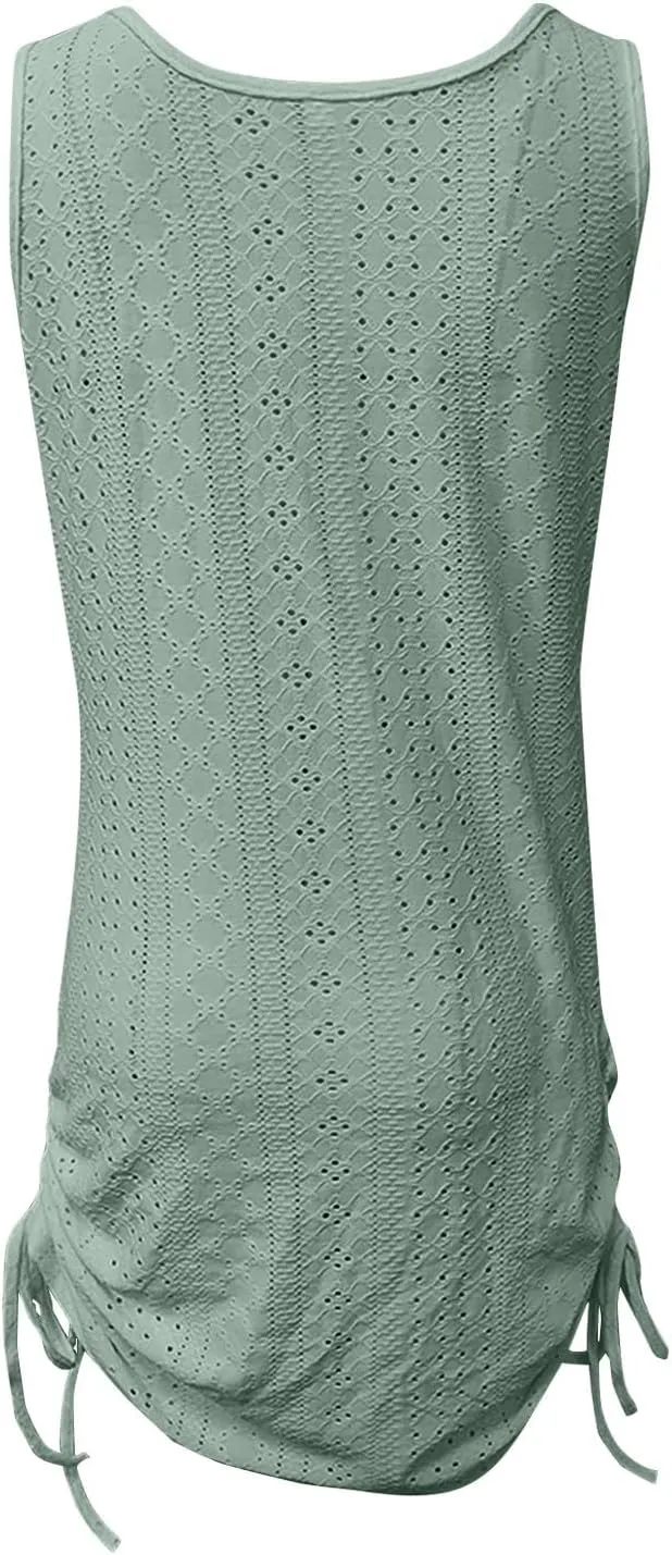 Dresses for Women 2025 Spring Summer Fashion Casual Sleeveless Solid Color Tie Short Mini Dresses