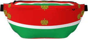 Flag Of Kaluga Stylish Crossbody Waist Pack - Versatile And Compact Travel Pouch For Hands-Free Storage