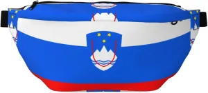 Flag Of Slovenia Stylish Crossbody Waist Pack - Versatile And Compact Travel Pouch For Hands-Free Storage