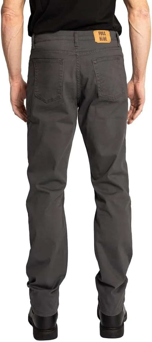 FULL BLUE 5 Pocket Twill Pants, Regular Fit, Performance Stretch