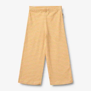 Jersey Pants Ela - yellow rib stripe