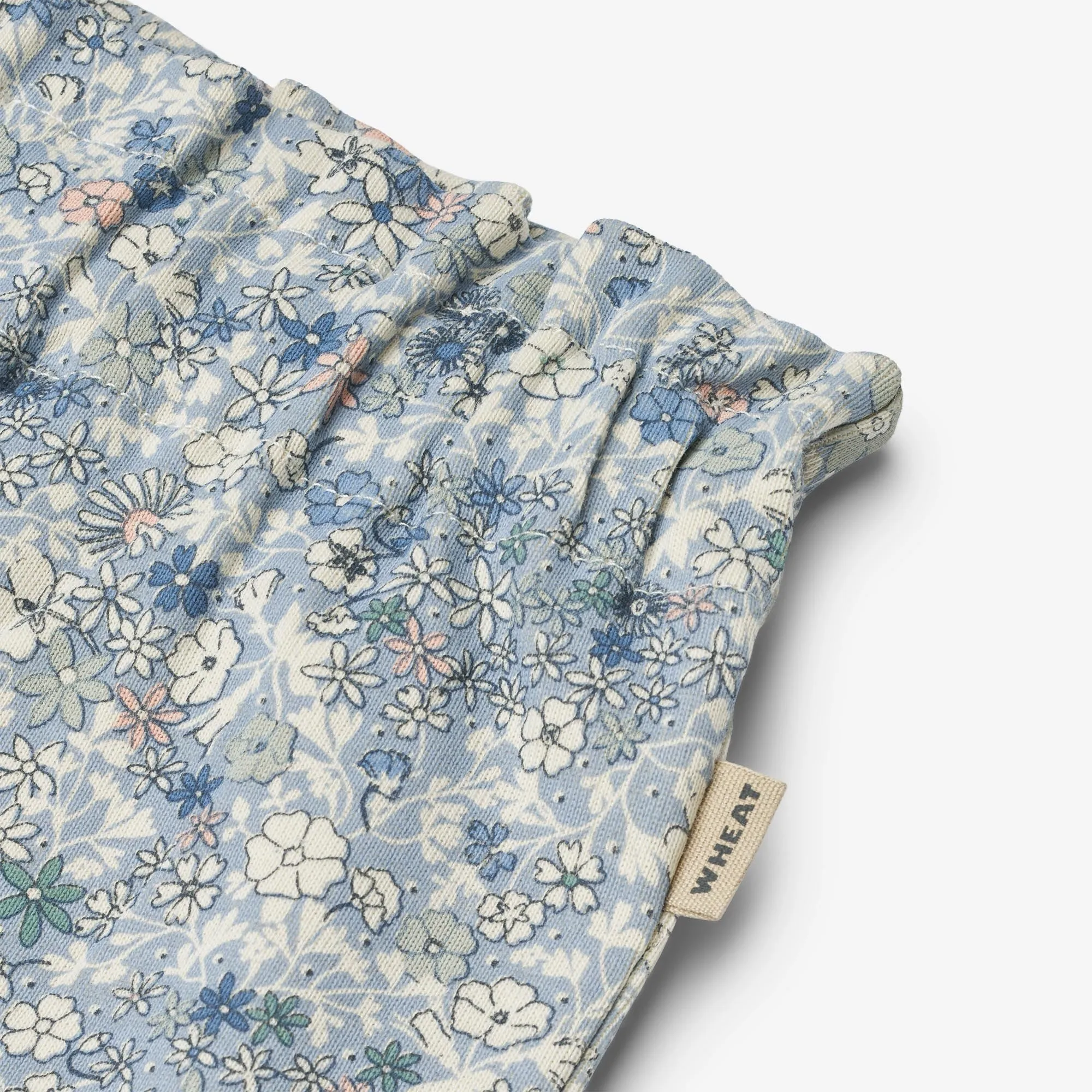 Jersey Pants Liza - blue summer flowers