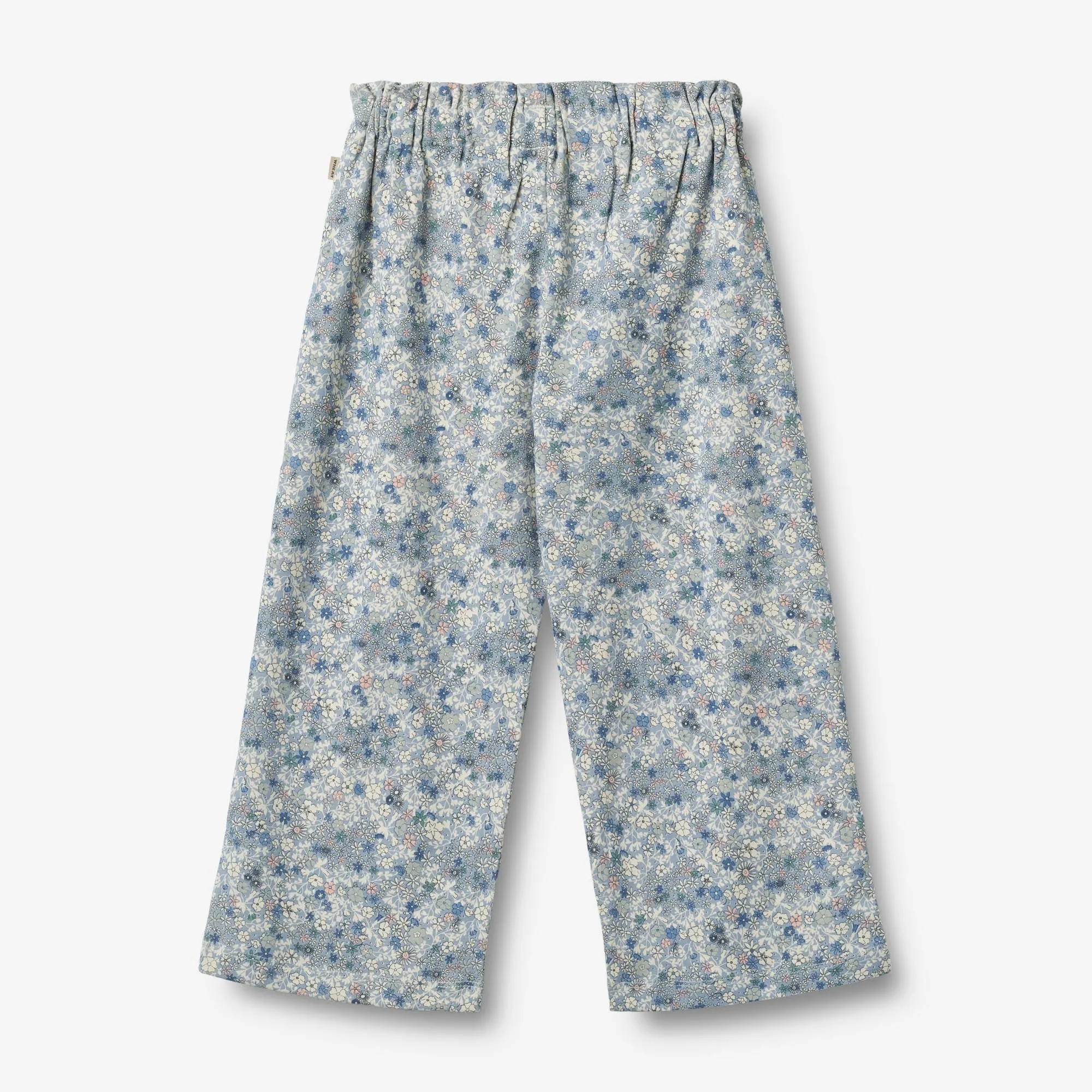 Jersey Pants Liza - blue summer flowers