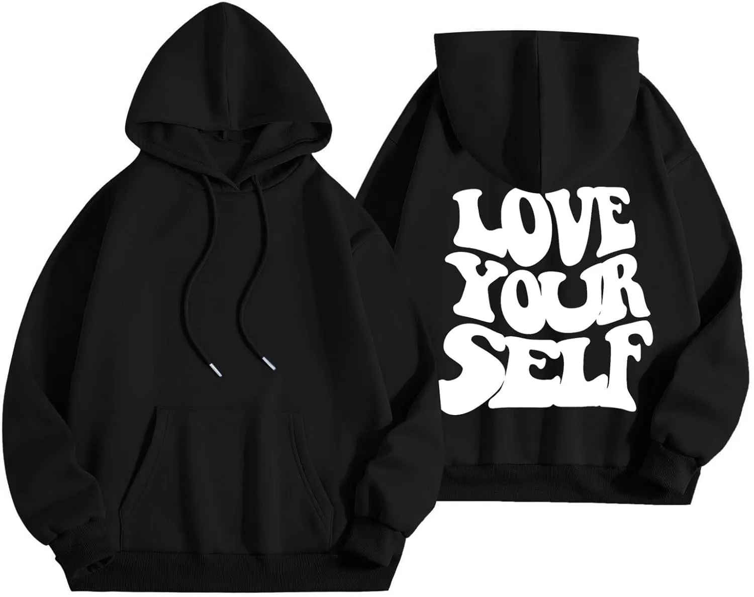 Jesus Loves You Christian Hoodies Women's Letter Graphic Casual Long Sleeve Drawstring Y2k Hoodie Fall Winter Sweatshirt