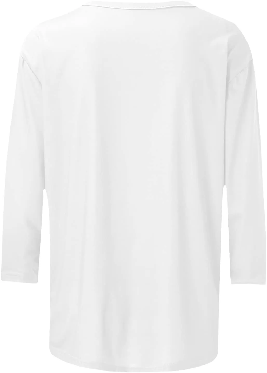 jovati 3/4 Sleeve Shirts For Women Round Neck Basic Blouses Casual Loose Fit Pullover 2024 Womens Summer Work Tops