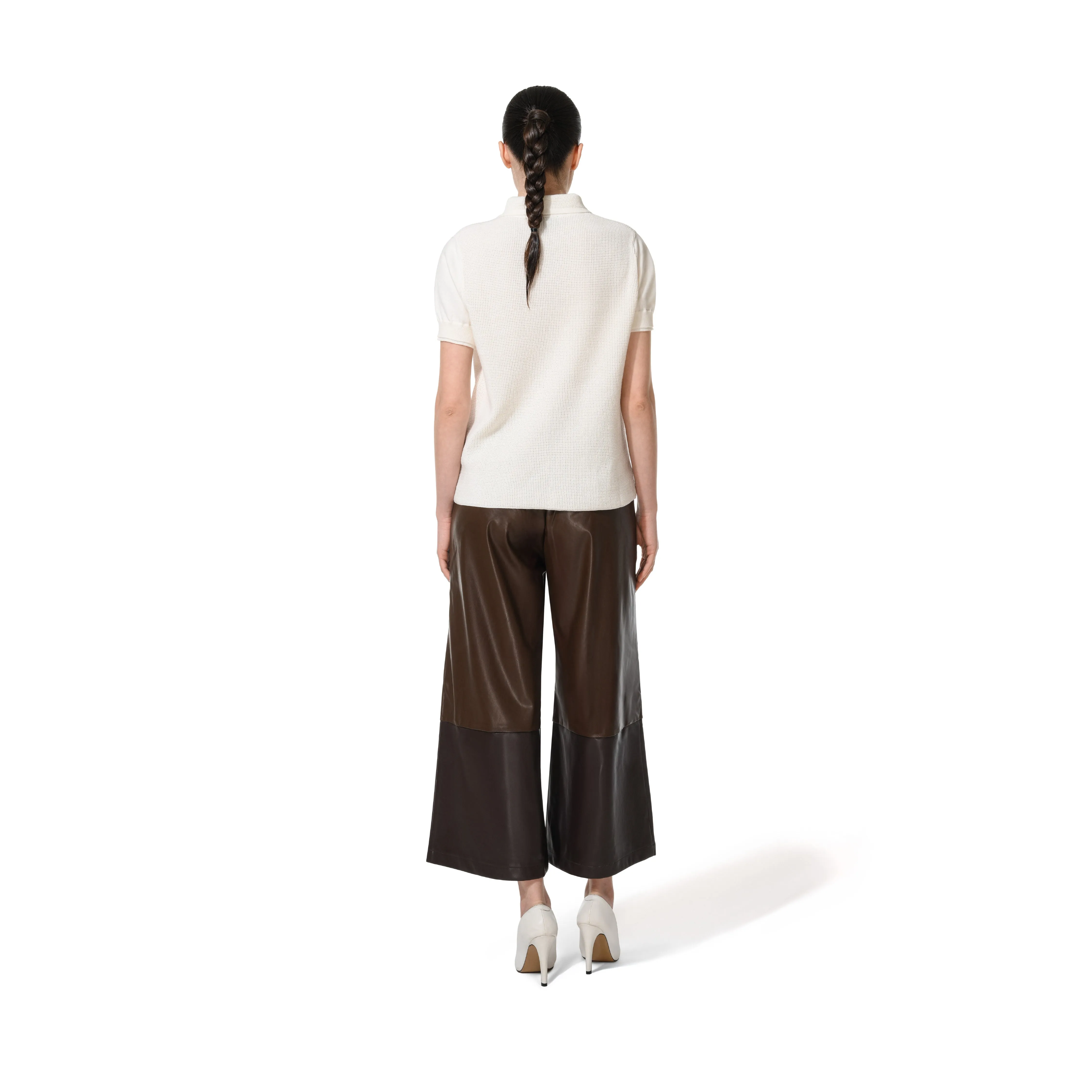 LEATHER PANTS BROWN