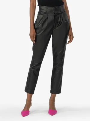 Lessie Coated Denim High Waist [Black-KB41901]
