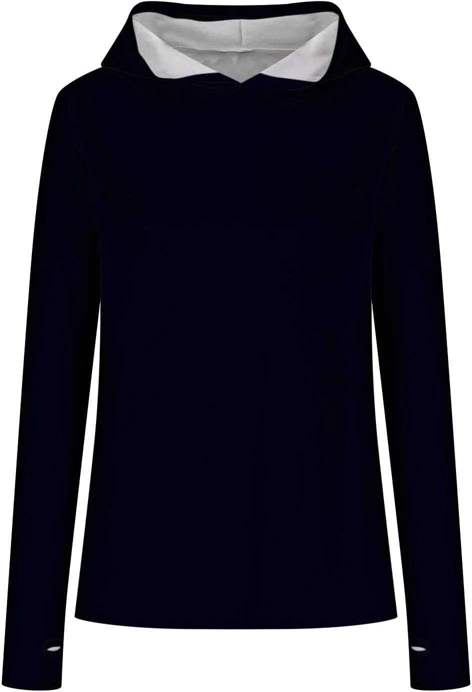 Long Sleeve Shirts for Women Comfy Baggy Oversized Pullover Tops with Thumb Holes Hoodies Solid Color Tunic Blouses