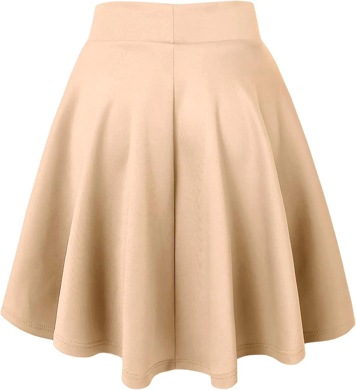 Made By Johnny Women's Basic Versatile Stretchy Flared Casual Mini Skater Skirt XS-3XL Plus Size