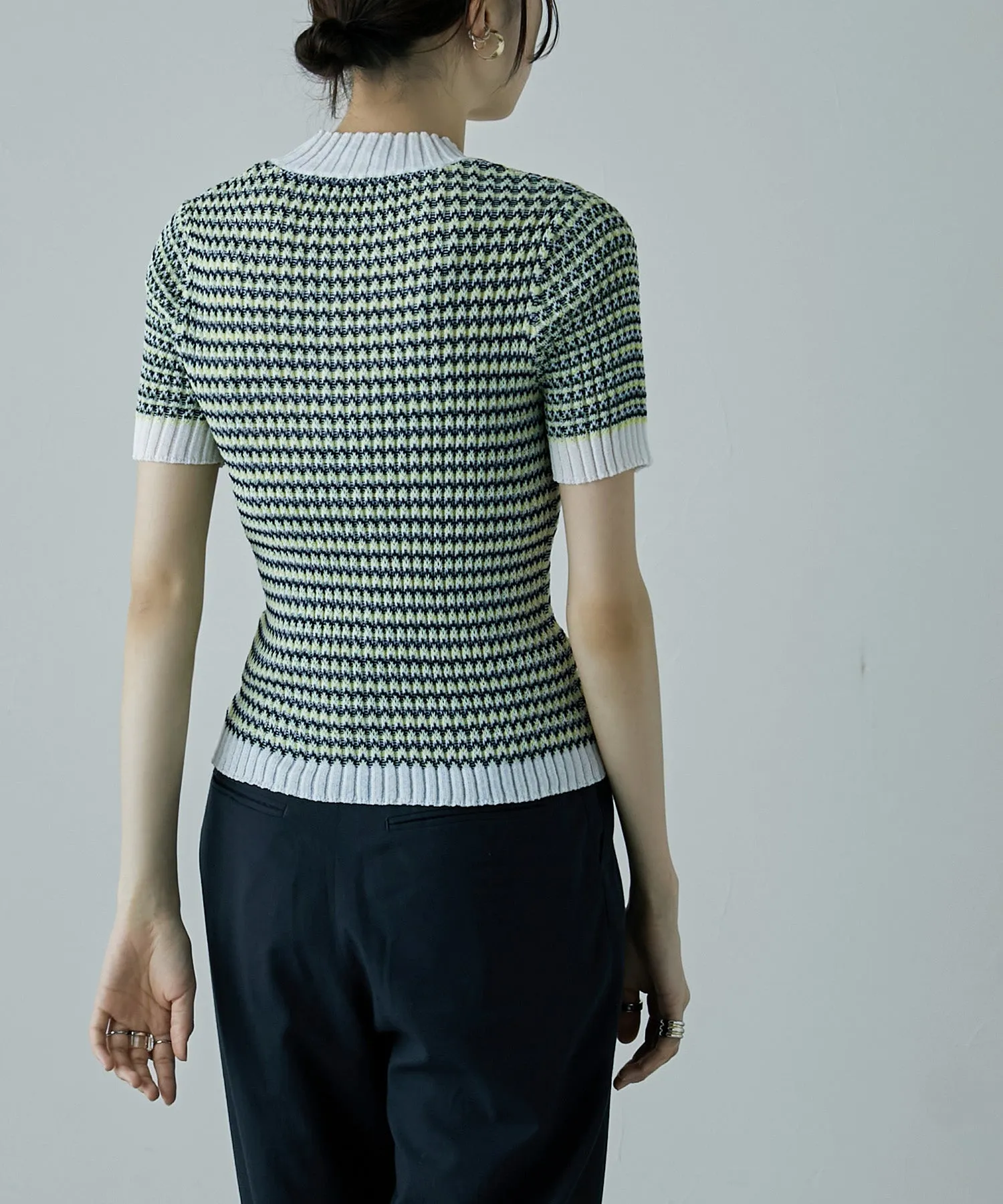 Multi color Ringer knit