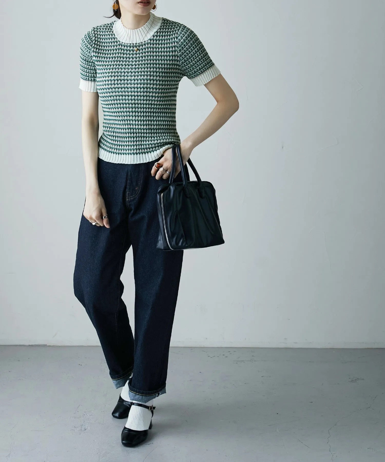 Multi color Ringer knit