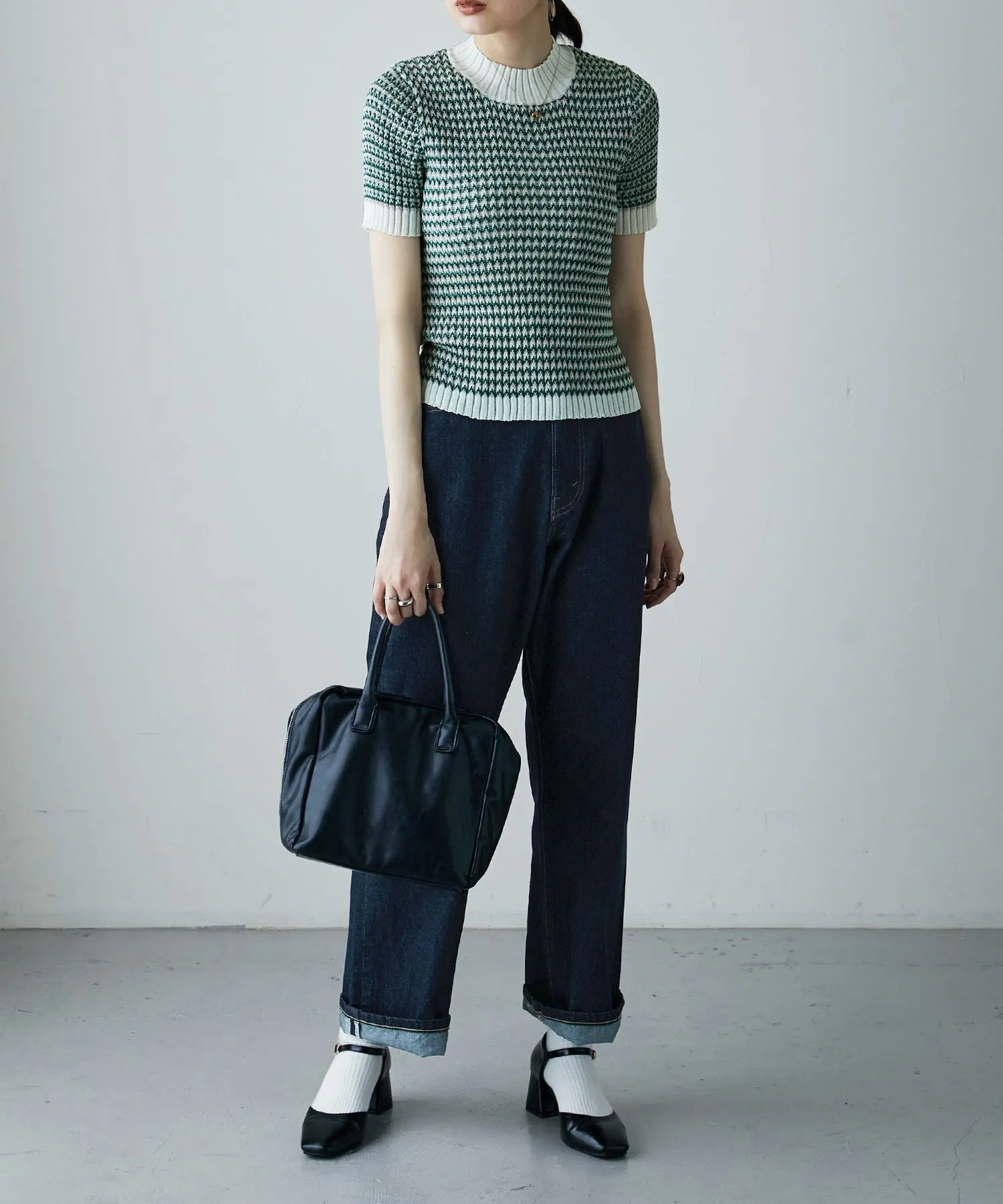 Multi color Ringer knit