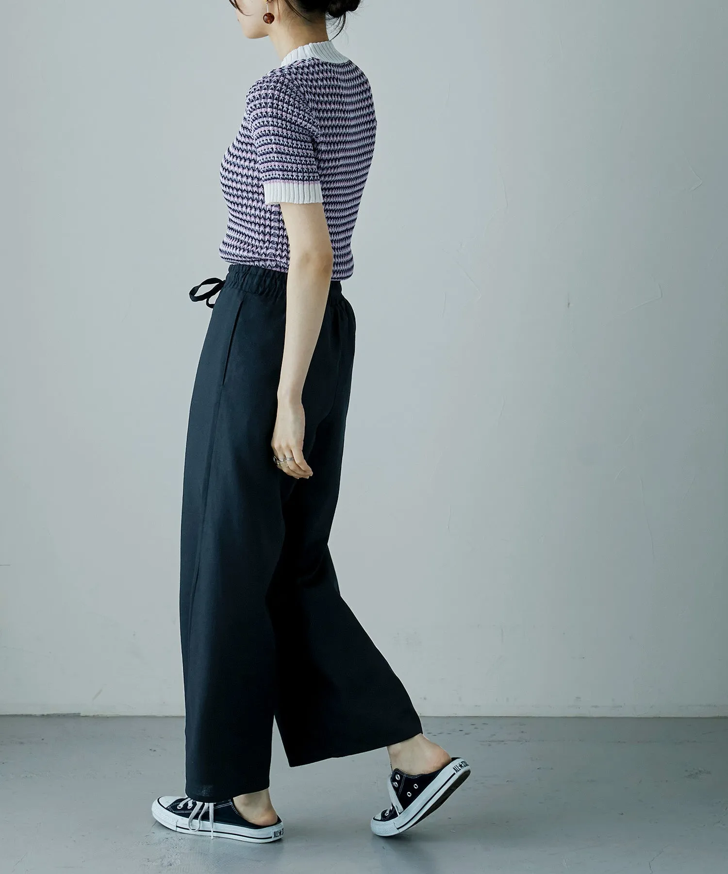 Multi color Ringer knit