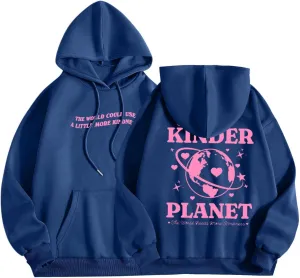 Oversized Hoodies For Women Long Sleeve Letter Print Pollover Hoodie Oversized Casual Athletic Pullover Hoodie