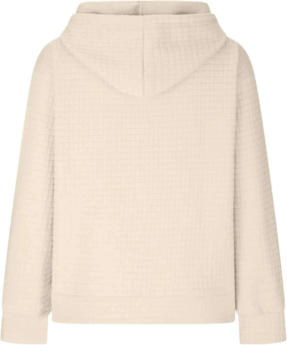 Oversized Hoodies for Women Waffle Pullover Casual Loose Fit Hooded Sweatshirt Long Sleeve Drawstring Tops
