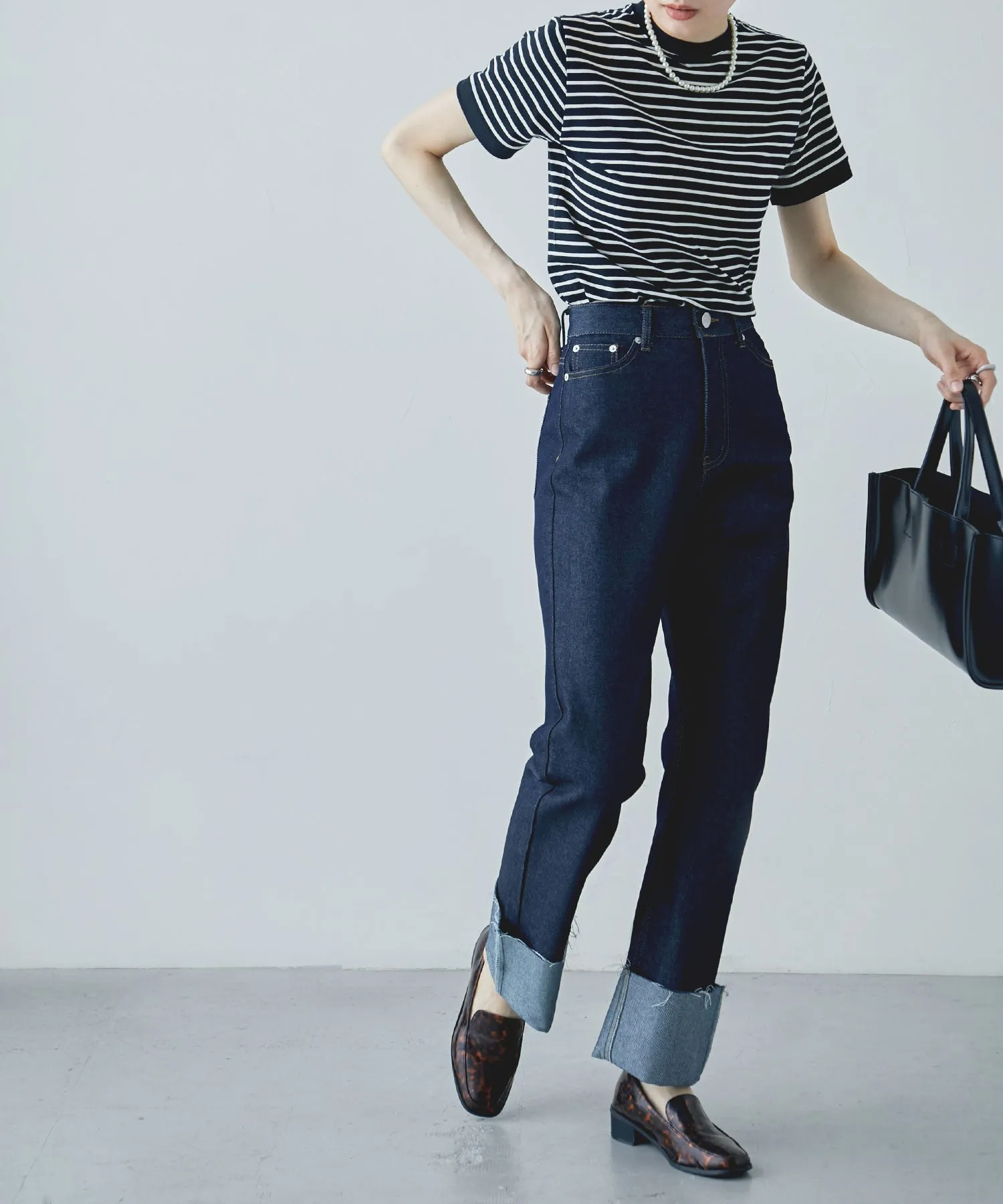 Ringer neck border T
