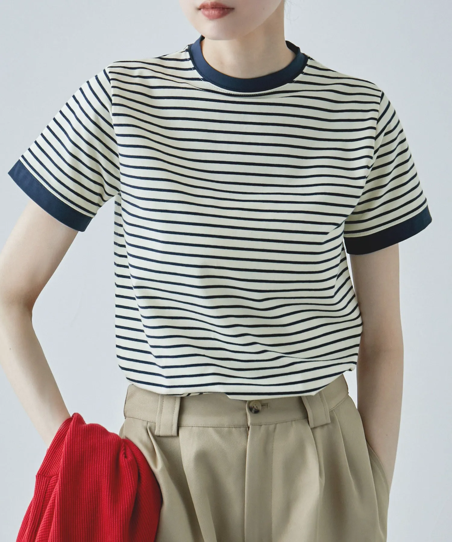 Ringer neck border T