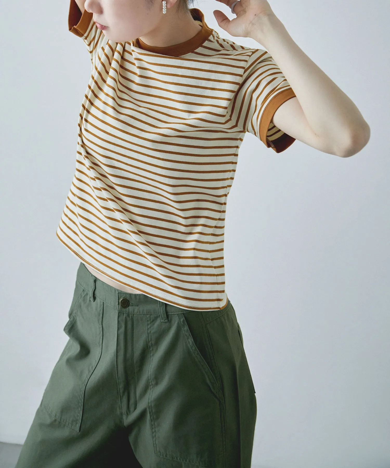 Ringer neck border T