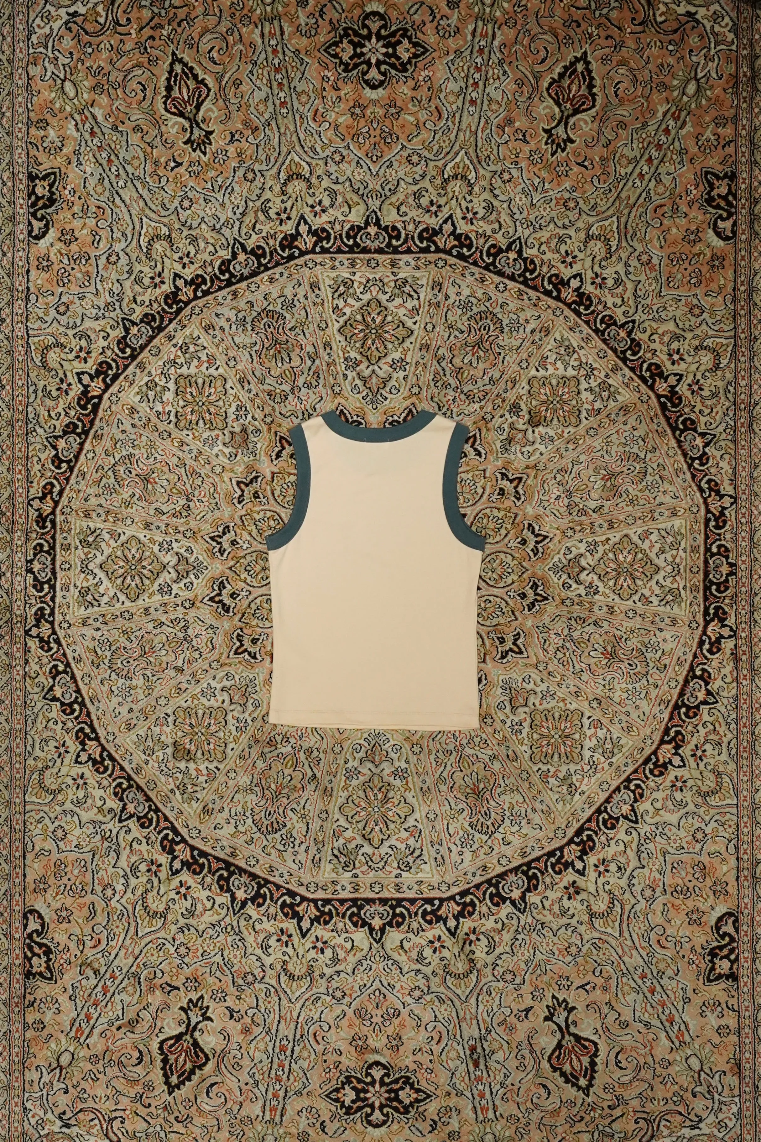 Ringer Nosleeve Tee (BEIGE)