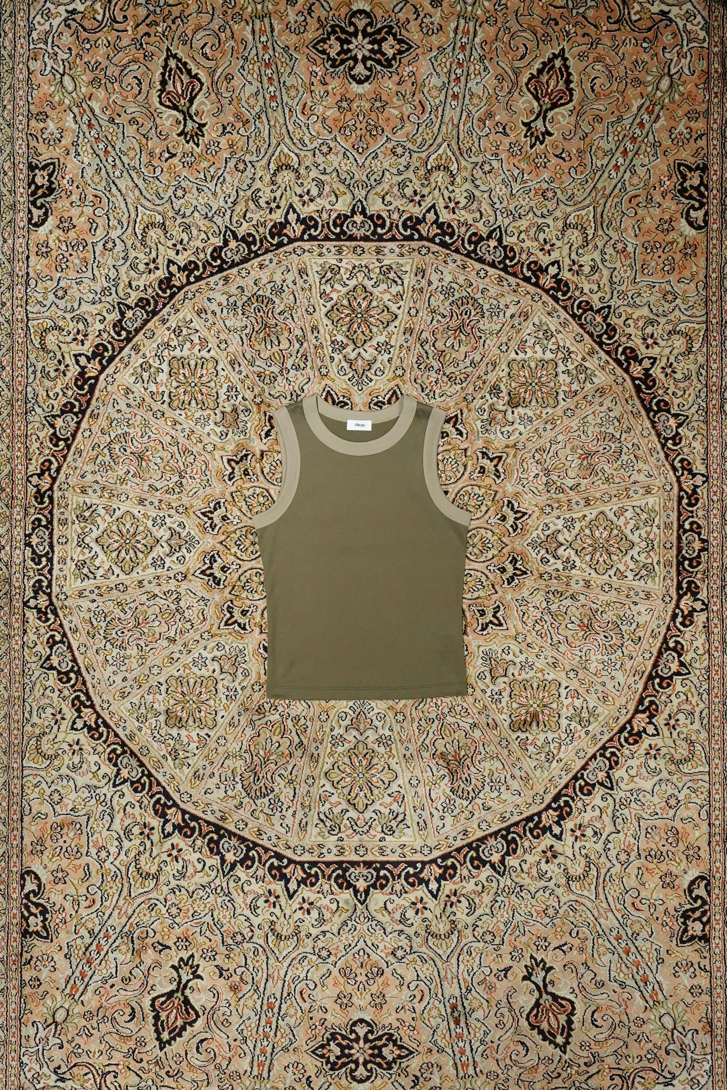 Ringer Nosleeve Tee (KHAKI)
