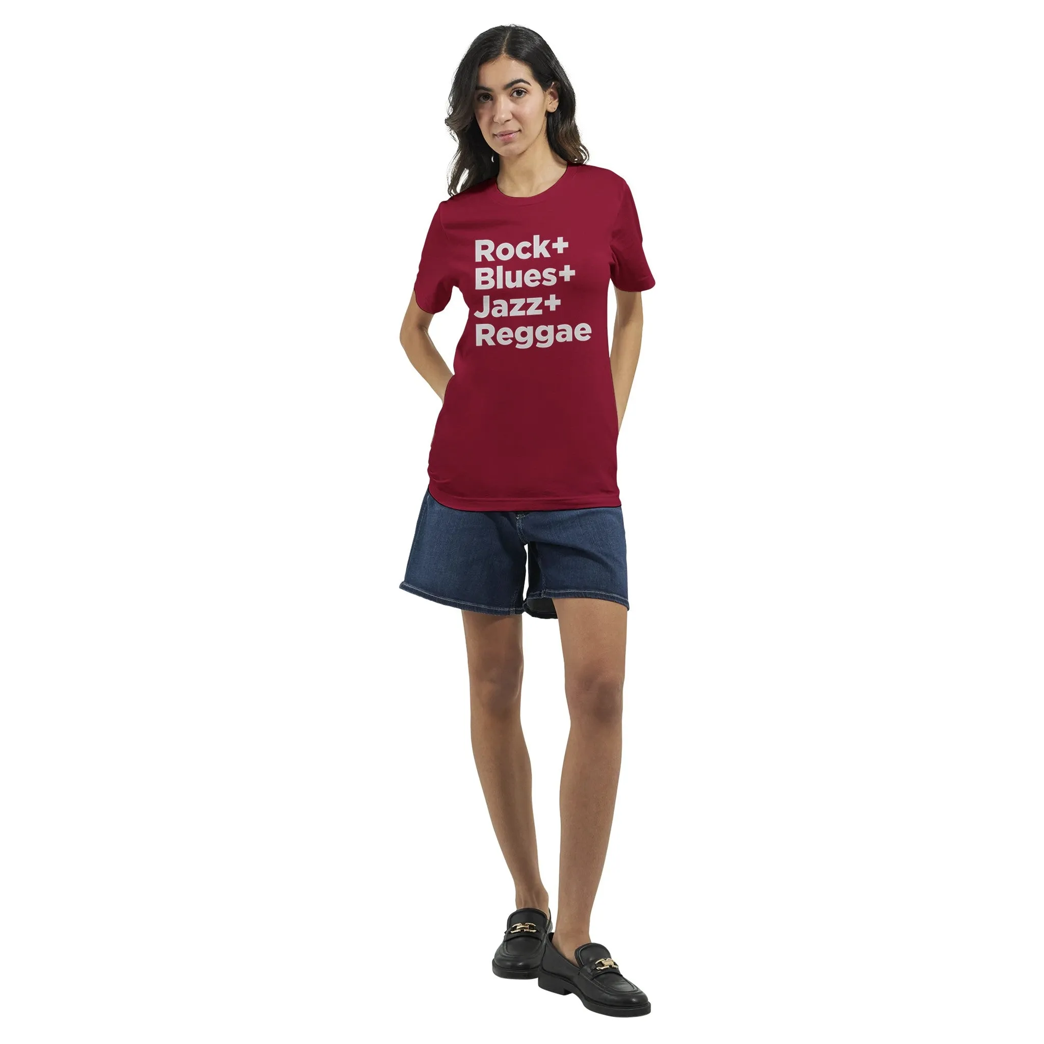 Rock   Blues   Jazz   Reggae  -  Premium Unisex Crewneck T-shirt