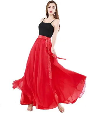 ROYAL SMEELA Belly Dance Costume for Women Maxi Dancing Skirts Tie Up Waist Wrap Retro Camisole Spaghetti Strap Tank Tops