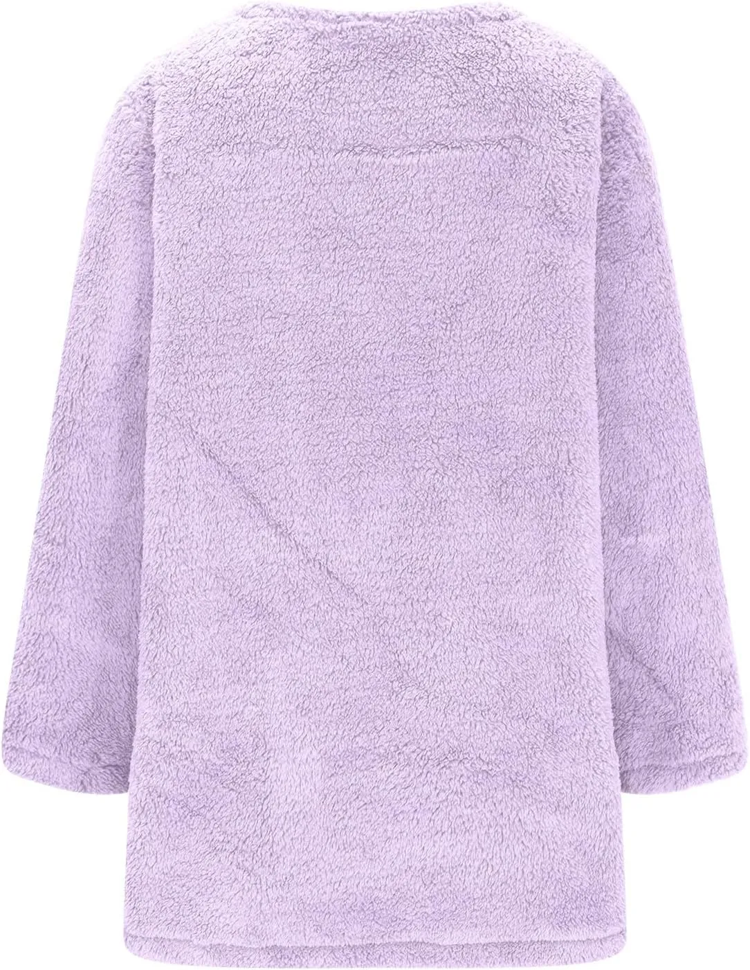 Sherpa Sweatshirts For Women Trendy 2024 Warm Fall Winter Fuzzy Fleece Pullover Tops Cute Sweater Loungewear