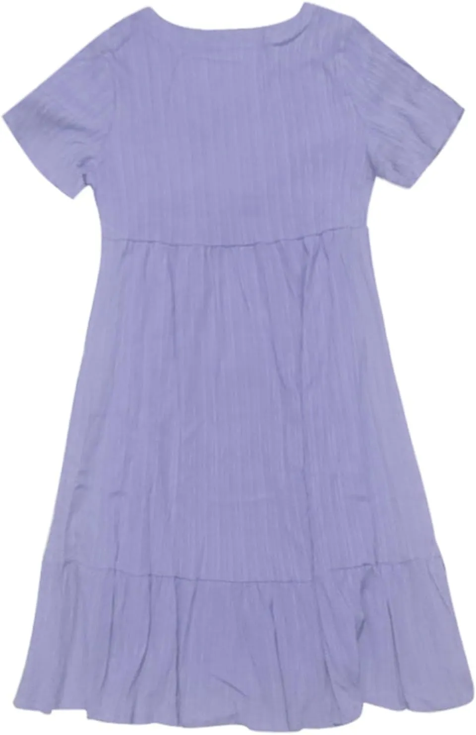 Summer Dresses for Women 2025 Trendy Short Sleeve Pleated Midi Dress Casual Flowy V Neck Elegant Beach Sundresses