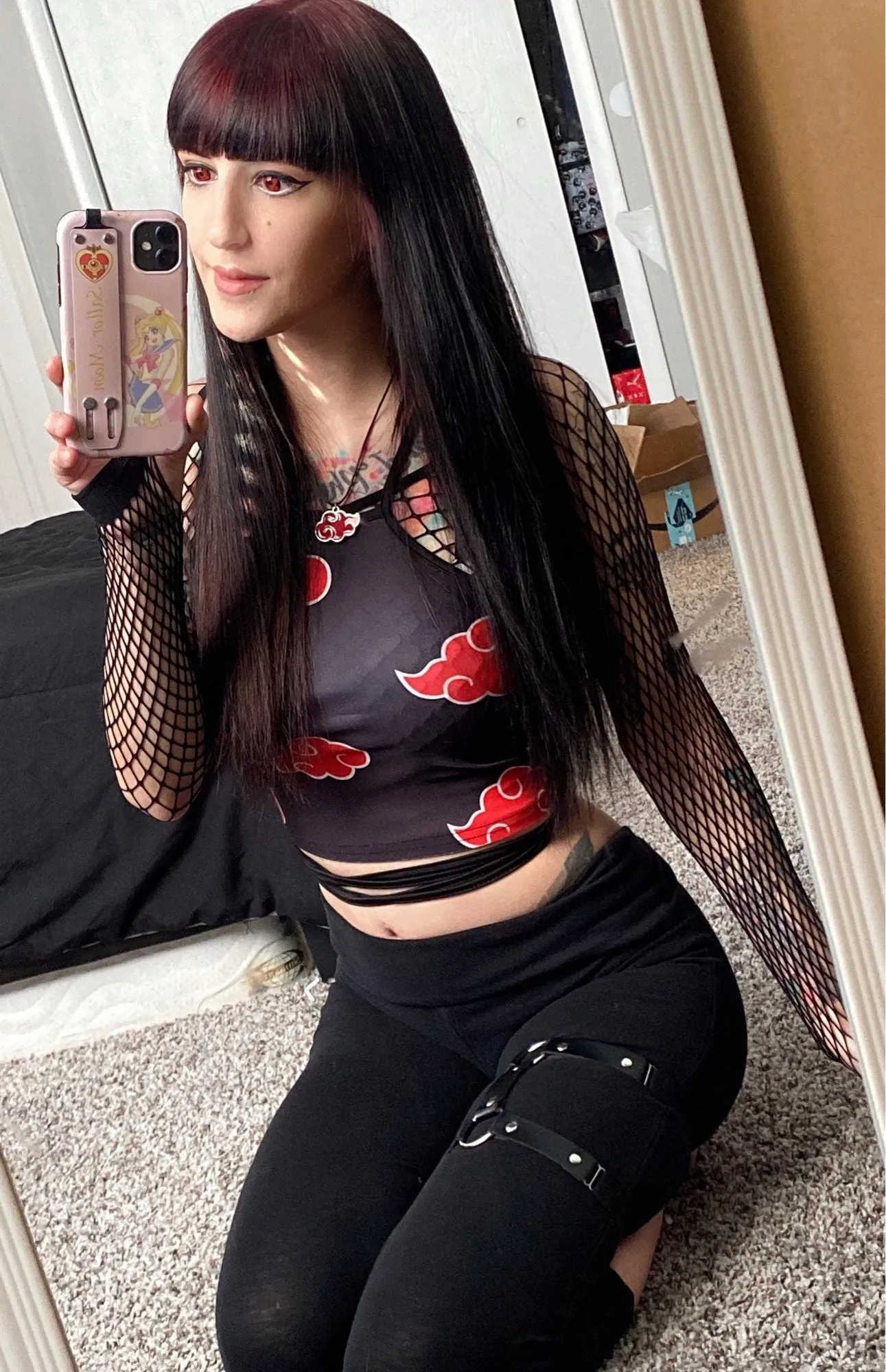 Tank Top Cosplay Red Cloud naruto