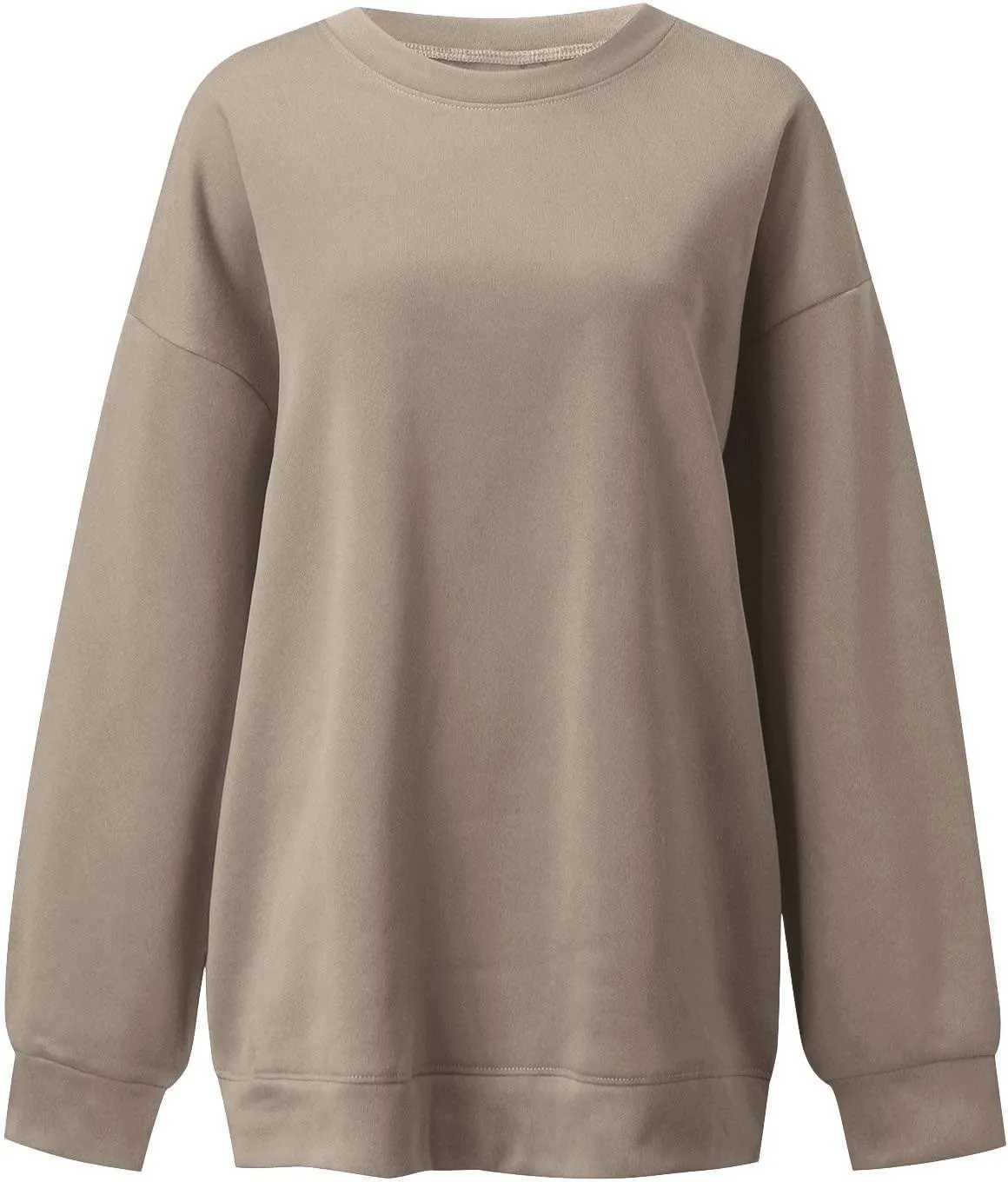 Women Oversized Sweatshirts Crewneck Fleece Hoodies Long Sleeve Pullover Top Fall Fashion Teen Girls Preppy Clothes