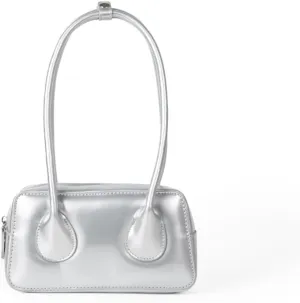 Women Patent Leather Shoulder Bag Top Handle Bag Cute Versatile Satchel Handbag Purses Aesthetic Underarm Bag