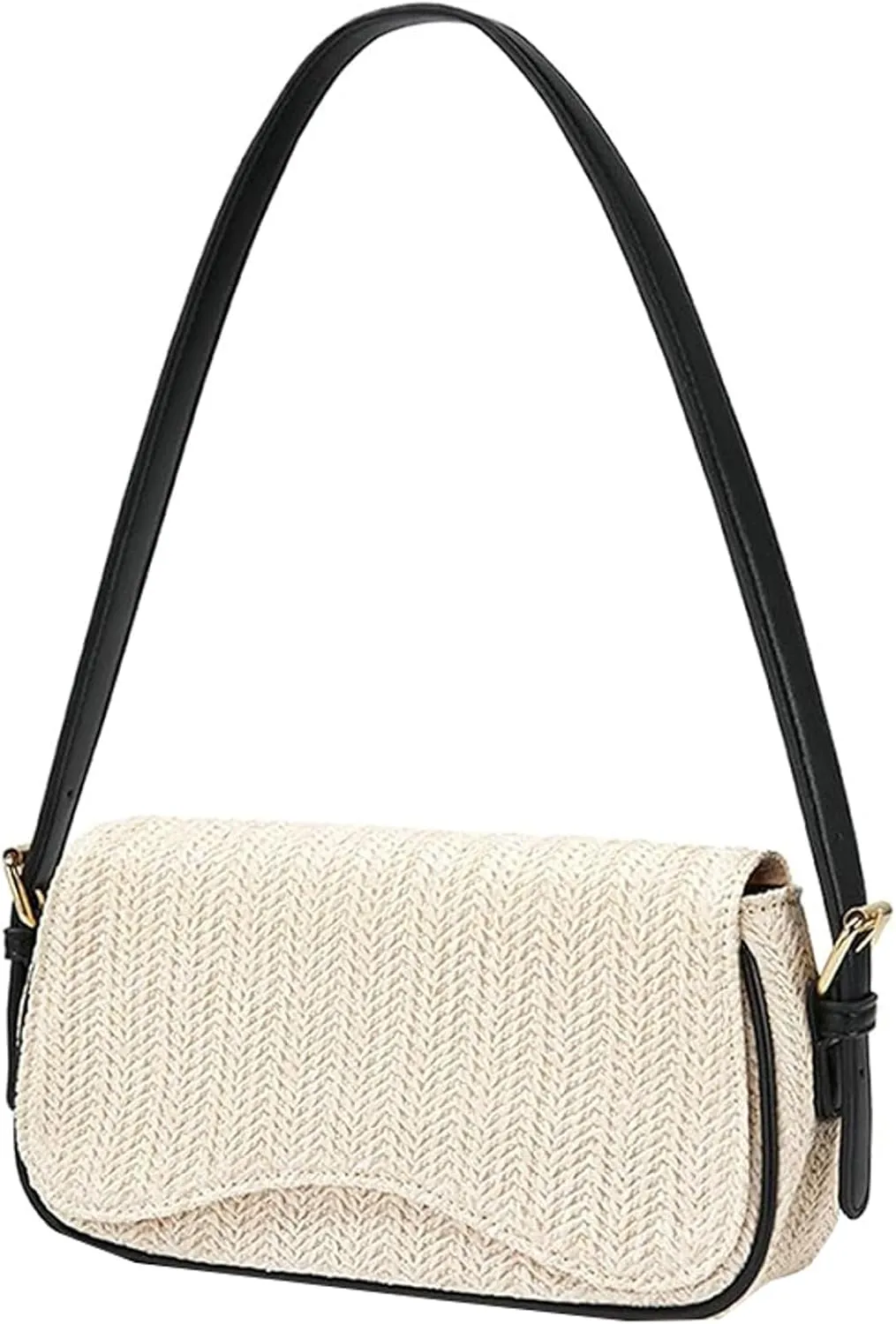 Women Shoulder Bag Trendy Small Purse Fashion Raffia Woven Handbag Wallet Stylish Hobo Versatile Zip Wallet